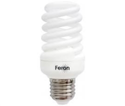 Лампа энергосберег. Feron ELT19 15Вт E27 T2 spiral(2700К) - фото 5861