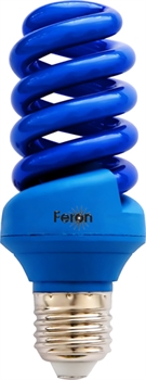Лампа энергосберег. Feron(синия) ELSM51B 20Вт E27 T3 spiral - фото 5873