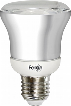 Лампа энергосберег. Feron ELR61 15Вт E27 T3 R63(4000К) - фото 5881