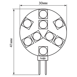 Лампа LED Feron LB-16 2Вт G4 6400K - фото 5954