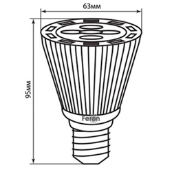 Лампа LED Feron LB-600 5Вт E27 PAR20 4000K - фото 5968