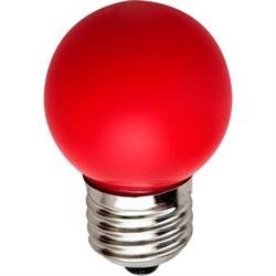 Лампа LED Feron LB-37 1Вт E27 (мини шар) Красный - фото 5975
