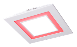 Cветильник светодиодный PPL-S180140 12Вт/4Вт (Красный) - фото 8071