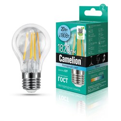 Лампа LED шар 20Вт Е27 (Аналог 180Вт) Camelion Холодный свет - фото 9658