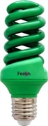 Лампа энергосберег. Feron(зелёная) ELSM51B 20Вт E27 T3 spiral