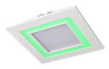 Cветильник светодиодный PPL-S180140 12Вт/4Вт (Зелёный)