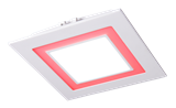 Cветильник светодиодный PPL-S180140 12Вт/4Вт (Красный)