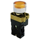 Кнопка BW3561 с подсветкой желтый 1з TDM