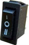 Клавишный переключатель YL-202-01 черный 3 положения 1з+1з TDM